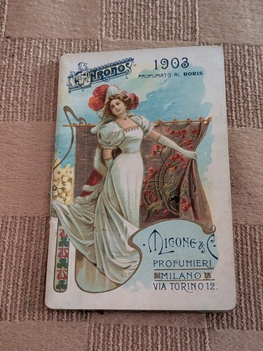 Calendarietto barbiere 1903 - calendarietto,
